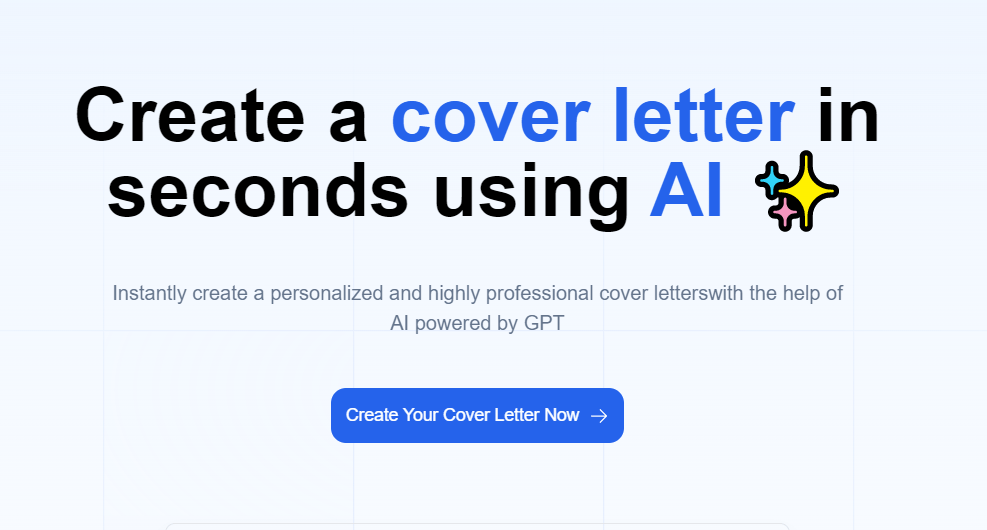 AI Cover Letter Generator