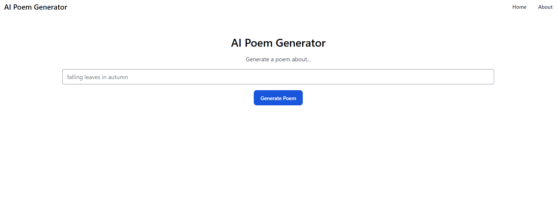 AI Poem Generator