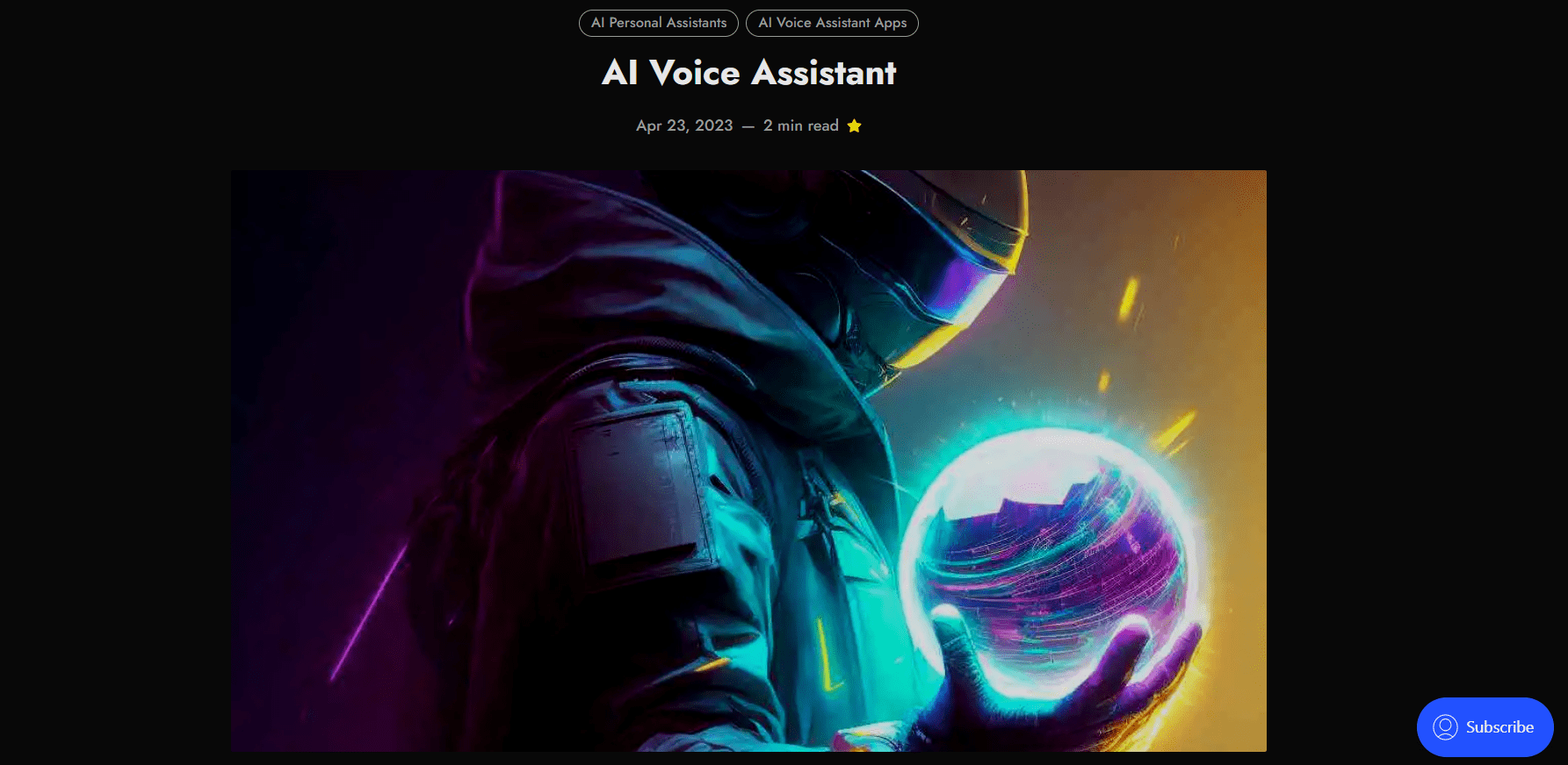 Ai voice assistant