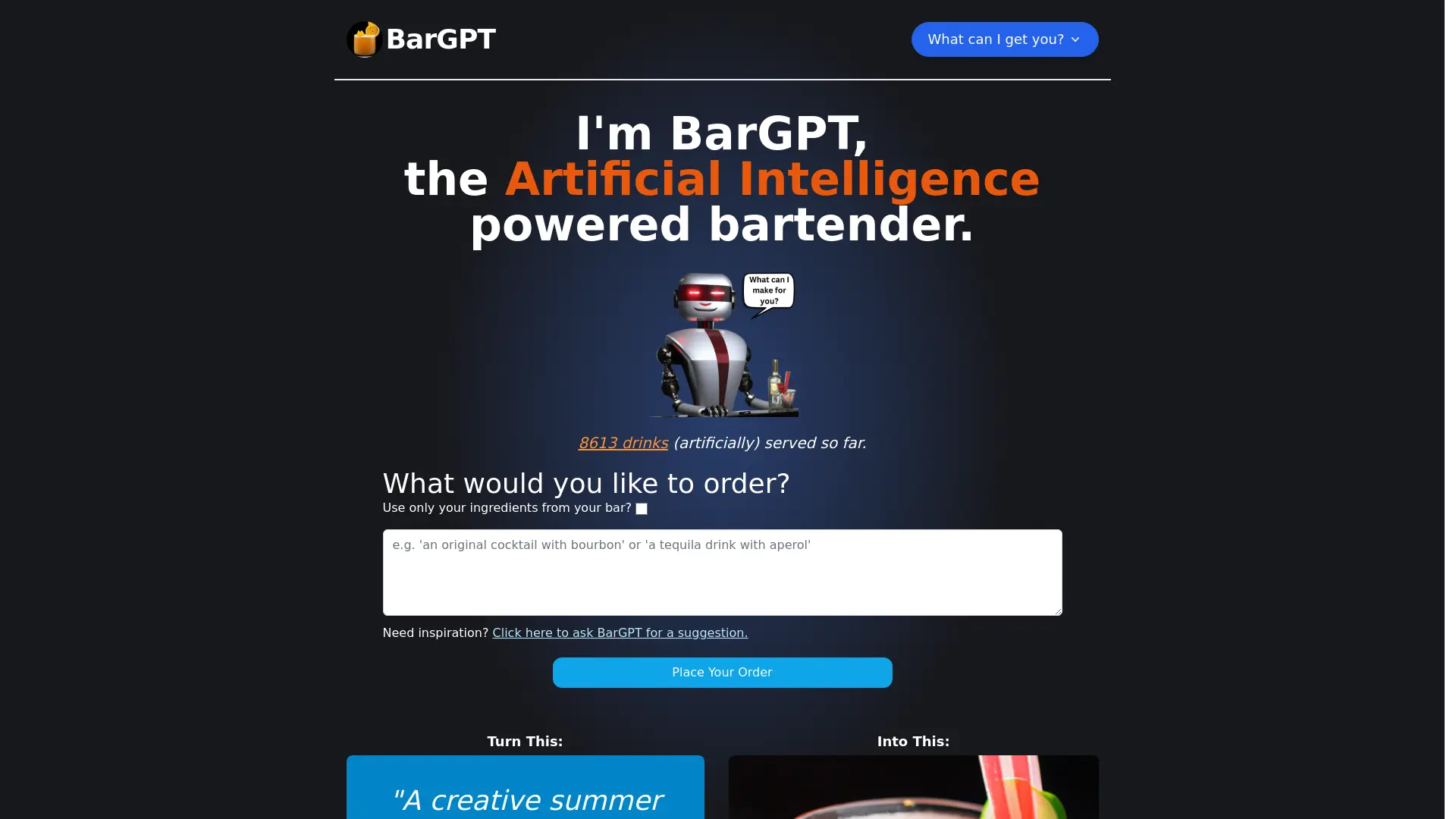 BarGPT