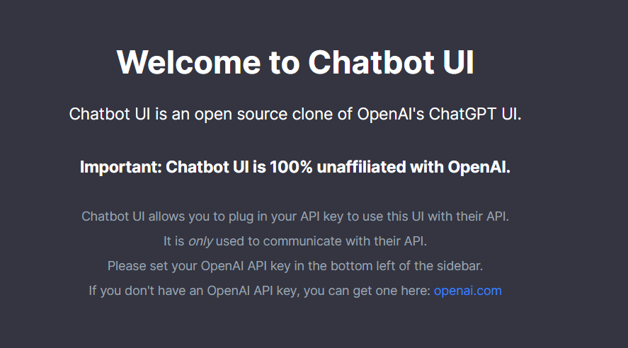 Chatbot UI