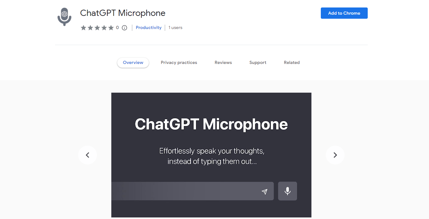 ChatGPT Microphone