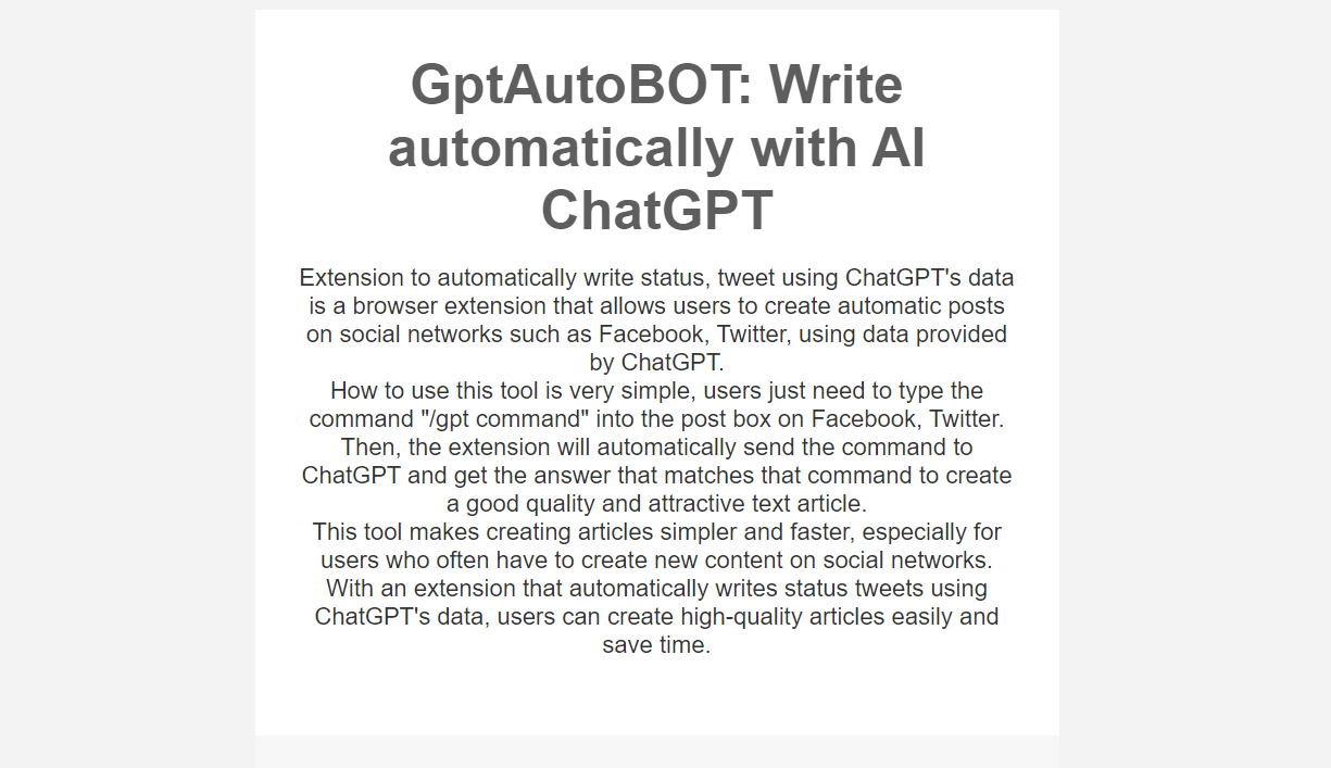 GPTAutoBot