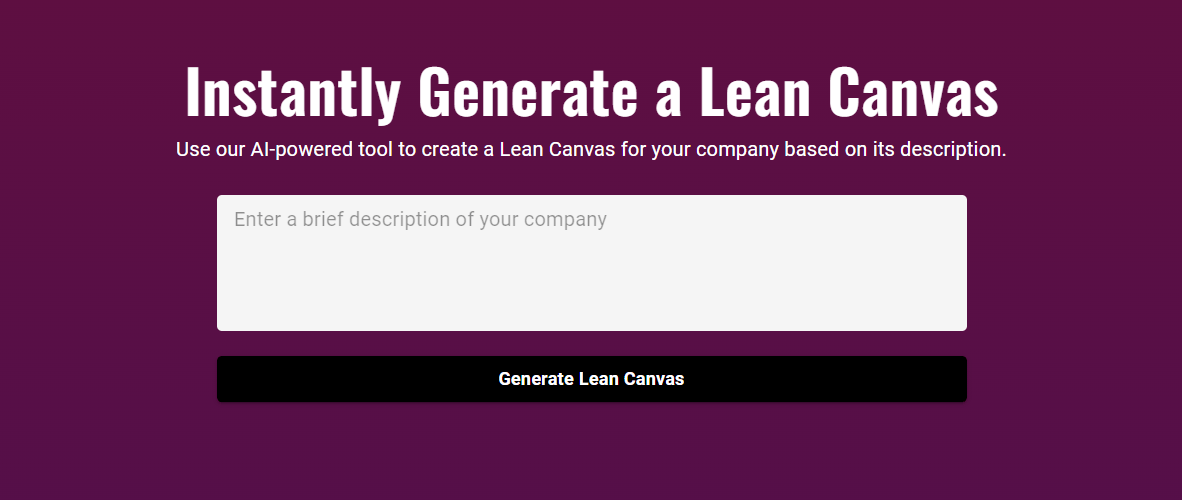 Lean Canvas