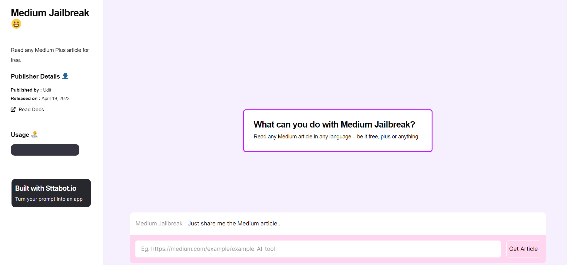 Medium Jailbreak