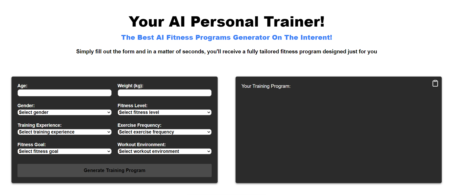 Myfit-AI