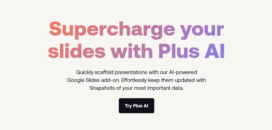 Plus AI for Google Slides