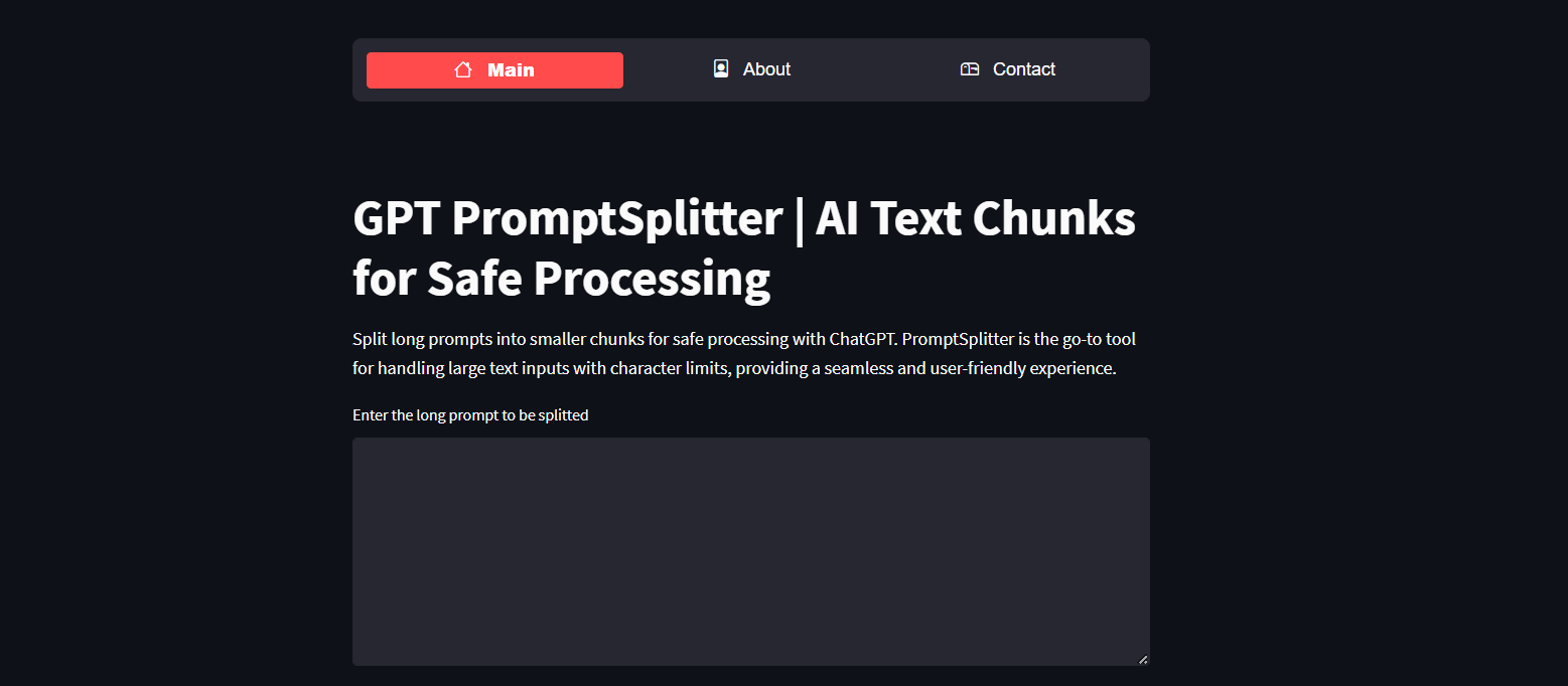 Prompt splitter