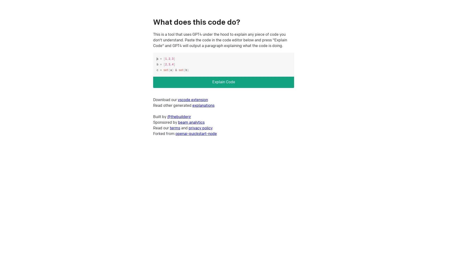 What does this code do?